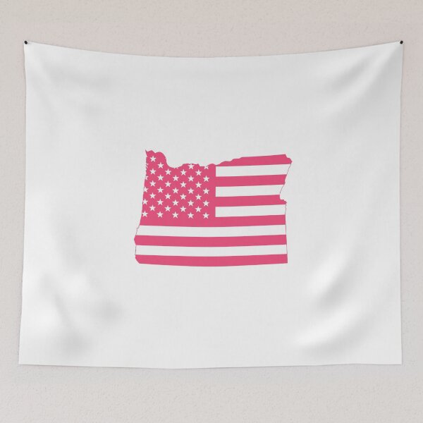 Item preview, Oregon USA Flag Silhouette – Stars and Stripes State Outline designed and sold by Paper Drip.