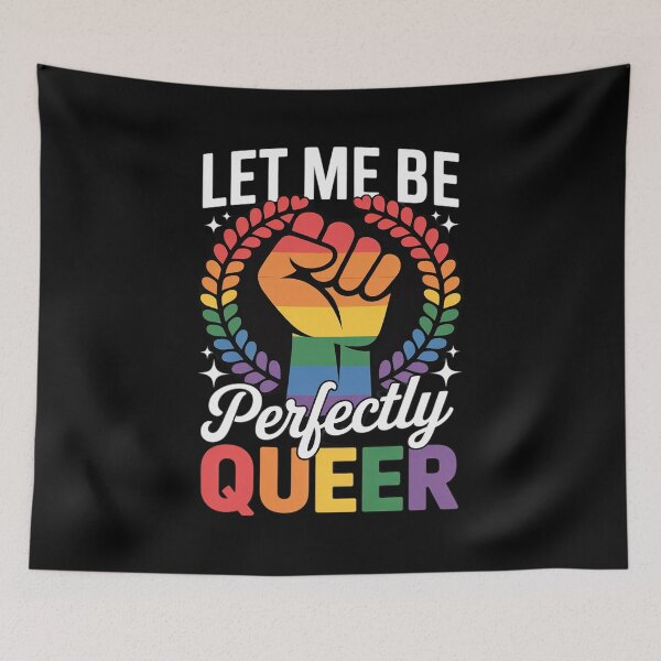 Item preview, Mens Let Me Be Perfectly Queer Gay LGBT designed and sold by VerseFarm.