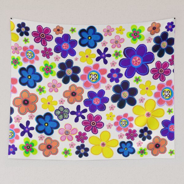 Item preview, Flowers Forever Bright Floral Design  designed and sold by kel72.