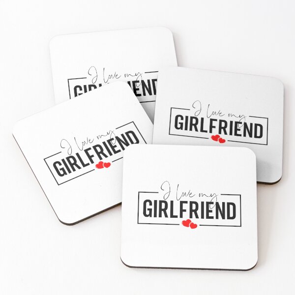 Item preview, I Love My Girlfriend - Perfect Love Typography Gift, B designed and sold by HGstudioDesign.