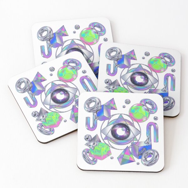 Item preview, Cosmic Eye with Futuristic Geometric Shapes designed and sold by vivi-va.