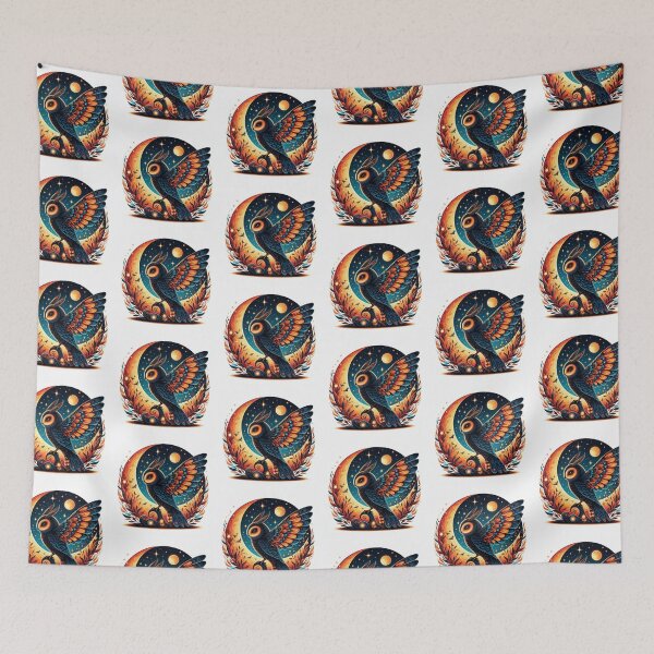 Item preview, Mystic Owl – Celestial Night Guardian designed and sold by Dogandesighn.