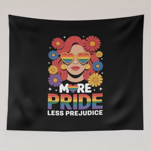 Item preview, More Pride Less Prejudice Pride Month LGBTQ Bisexual Proud designed and sold by VerseFarm.