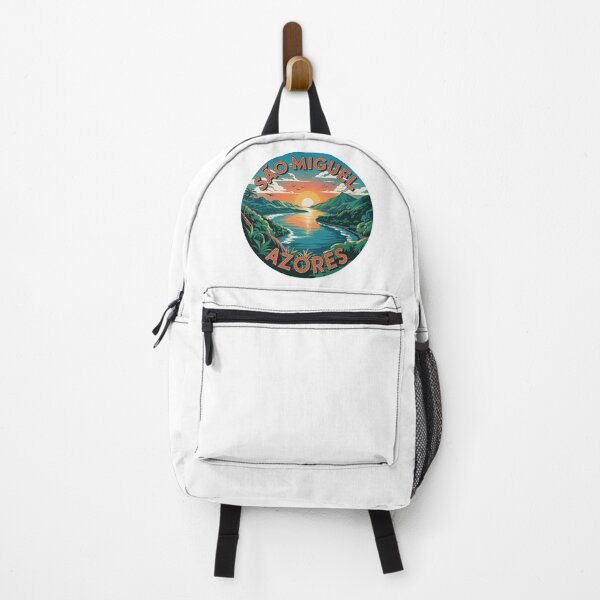 Item preview, São Miguel Azores Sunset Tropical Landscape - Retro Illustration designed and sold by CircinusStore.