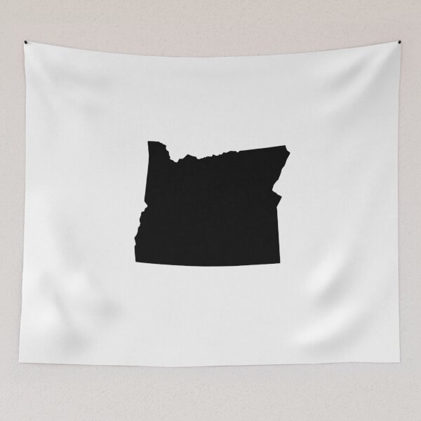 Item preview, oregon Map Silhouette – Minimal Black designed and sold by Paper Drip.
