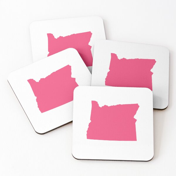 Item preview, oregon Map Silhouette – Minimal Pink designed and sold by Paper Drip.
