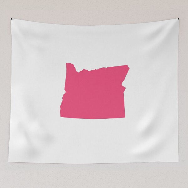 Item preview, oregon Map Silhouette – Minimal Pink designed and sold by Paper Drip.
