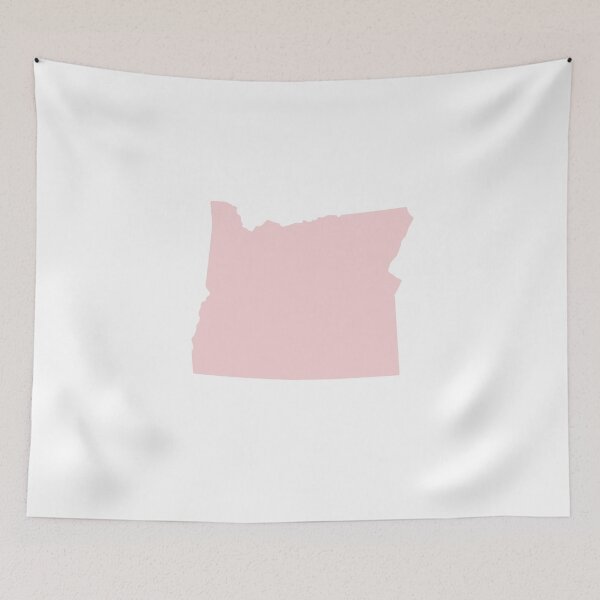 Item preview, oregon Map Silhouette – Minimal Pink designed and sold by Paper Drip.