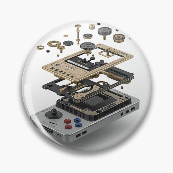Item preview, Exploded View of Vintage Game Console designed and sold by Wonderful Designs.