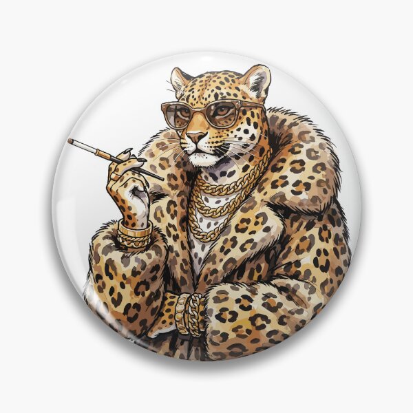 Item preview, Mob Wife Aesthetic: Leopard Print Leopardess designed and sold by bapupa.