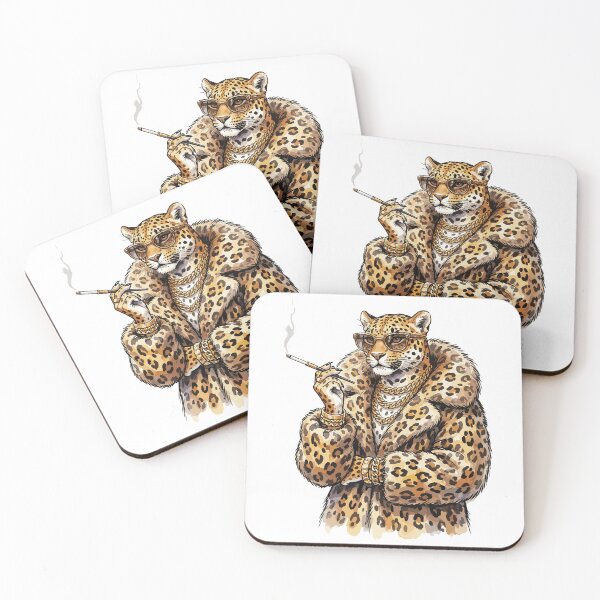 Item preview, Mob Wife Aesthetic: Leopard Print Leopardess designed and sold by bapupa.