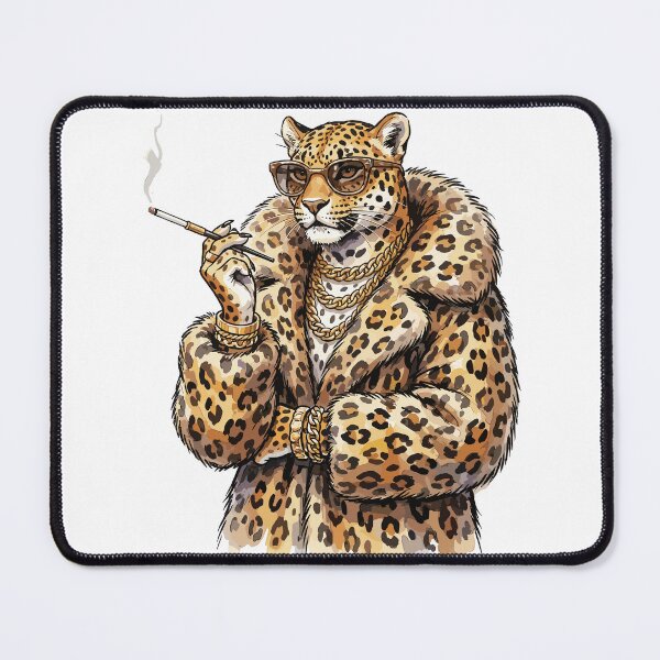 Item preview, Mob Wife Aesthetic: Leopard Print Leopardess designed and sold by bapupa.