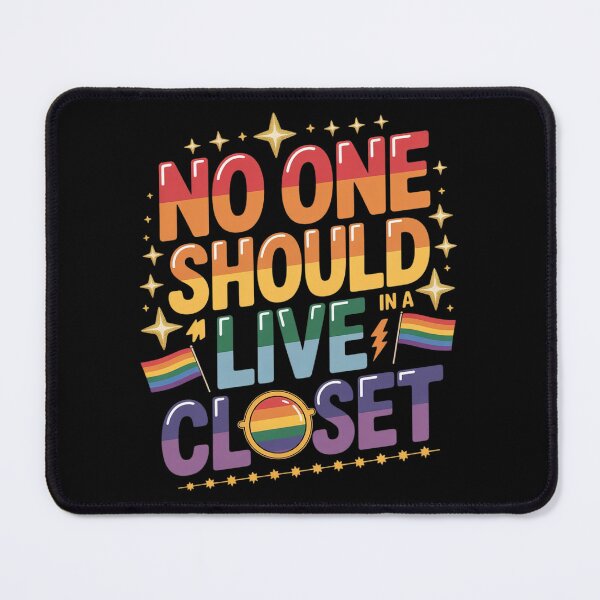 Item preview, No One Should Live In A Closet LGBT Gay Ally Queer Pride designed and sold by VerseFarm.