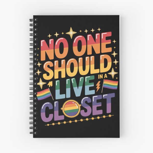 Item preview, No One Should Live In A Closet LGBT Gay Ally Queer Pride designed and sold by VerseFarm.