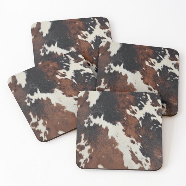 Item preview, Brown Cowhide Pattern Neutral Western Spots designed and sold by trajeado14.