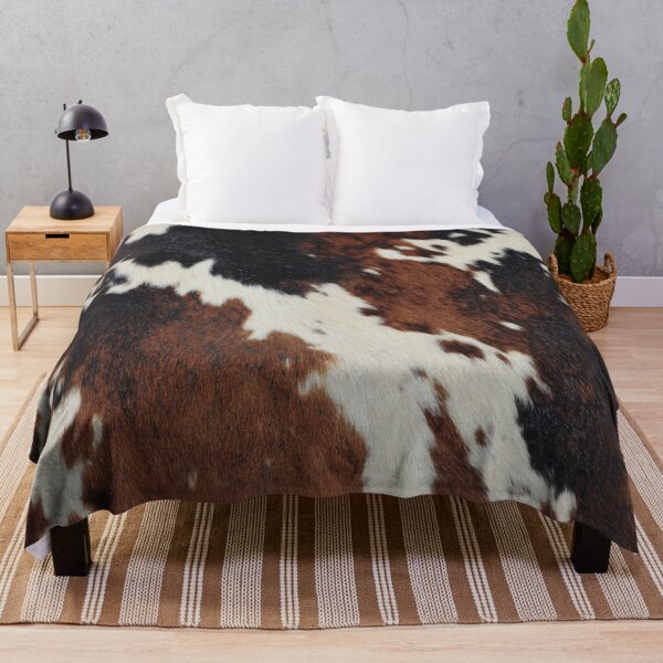 Item preview, Brown Cowhide Pattern Neutral Western Spots designed and sold by trajeado14.