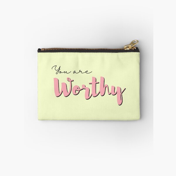 Item preview, You are worthy a cute self assurance motivational typography art design designed and sold by AESTHETIC-FLAIR.