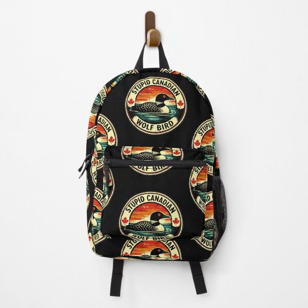 Item preview, Stupid Canadian Wolf Bird Funny Loon Humor designed and sold by gear-posters.