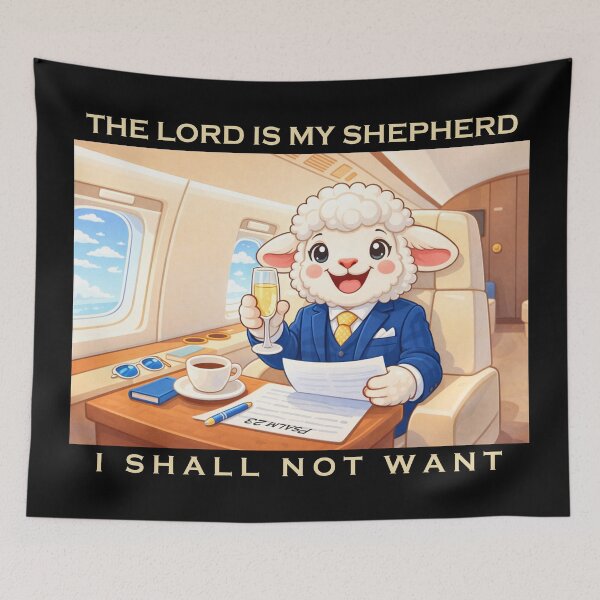 Item preview, THE LORD IS MY SHEPHERD I SHALL NOT WANT 5 (PRIVATE JET) designed and sold by Warih.