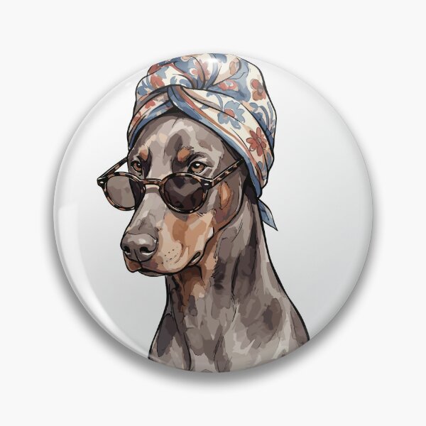Item preview, Mob Wife Aesthetic: Silk Scarf Doberman	 designed and sold by bapupa.