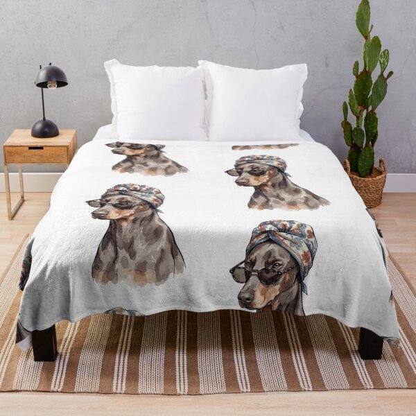 Item preview, Mob Wife Aesthetic: Silk Scarf Doberman designed and sold by bapupa.