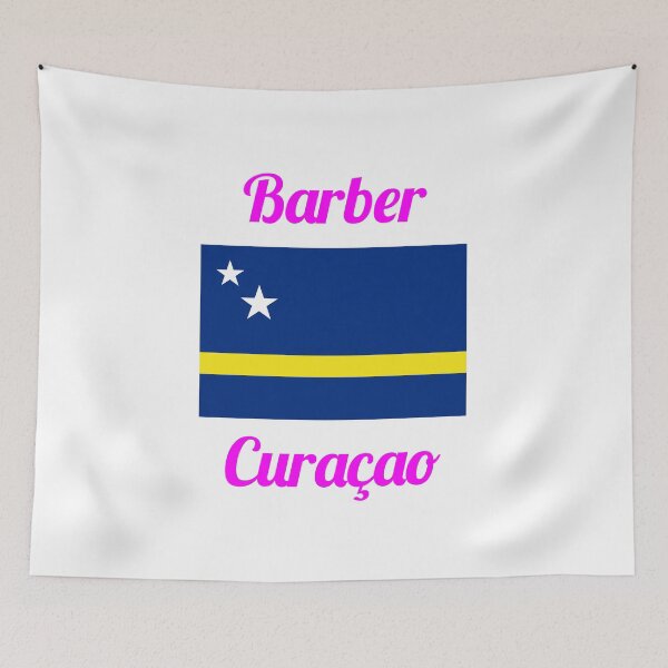 Item preview, Barber Curaçao - Stylish Prints, designed and sold by Fleetwood1994.