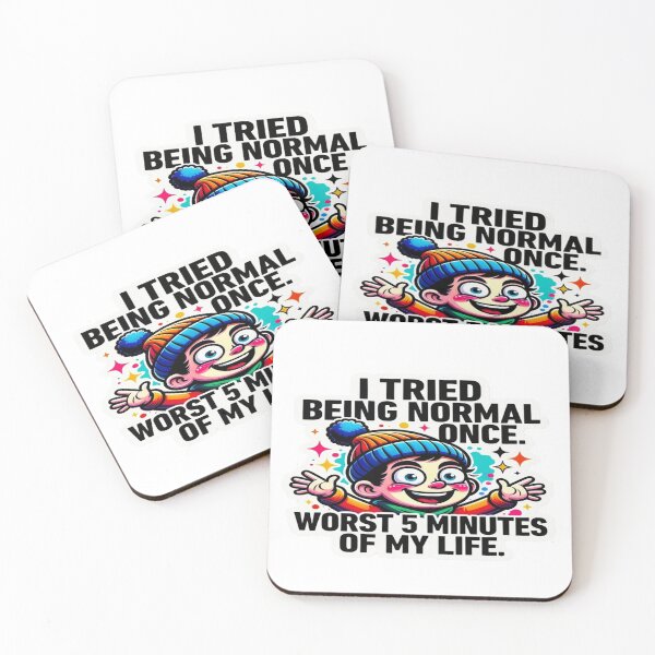 Item preview, I Tried Being Normal Once – Funny Cartoon Quote T-Shirt & Sticker Design designed and sold by Sushikidsntod.
