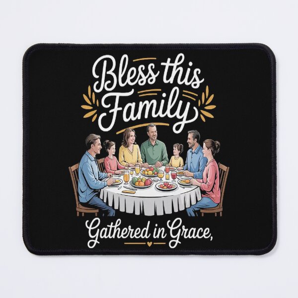Item preview, Bless This Family Gathered In Grace Together In Faith And Love Christian Family designed and sold by HaiharryCartoon.