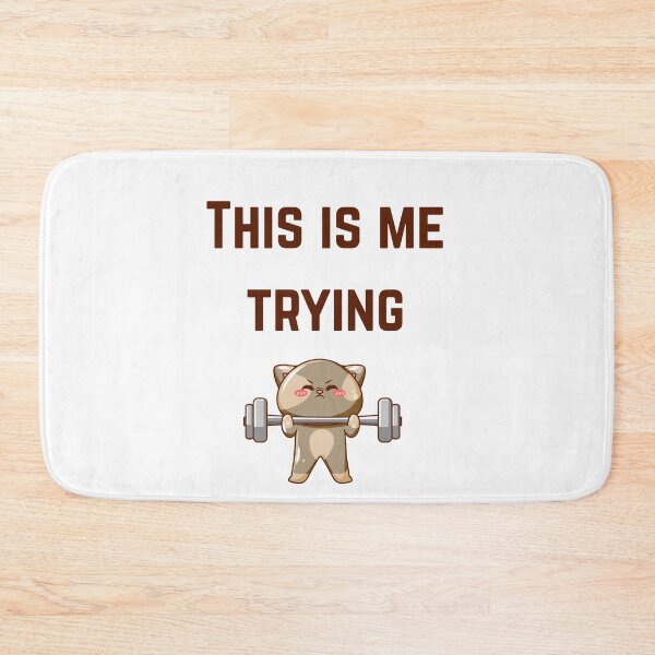 Item preview, This Is Me Trying – Relatable Minimal Quote Design for Everyday Struggles designed and sold by NCODesigns.