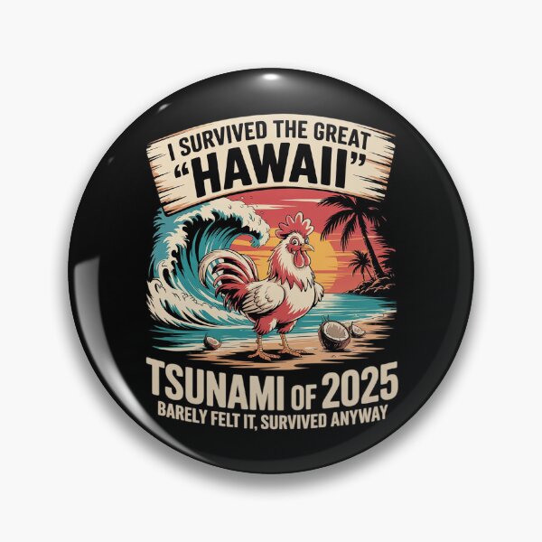 Item preview, I Survived Hawaii Tsunami 2025 Meme 6  designed and sold by MarkLeedsArt.