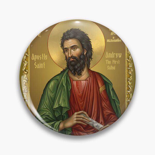 Item preview,  Saint Apostle Andrew  First-Called icon in a frame, Orthodox icon  designed and sold by orthodox-icon.