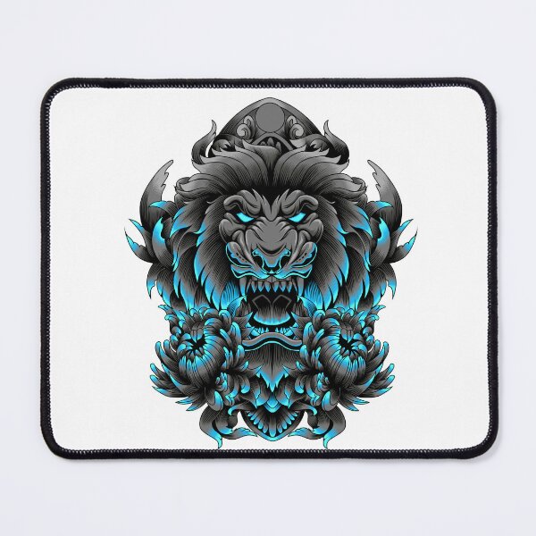 Item preview, Urban King – Cool Lion Portrait in Modern Art Frame” designed and sold by Fouziaart08.