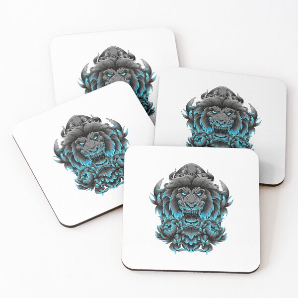 Item preview, Urban King – Cool Lion Portrait in Modern Art Frame” designed and sold by Fouziaart08.