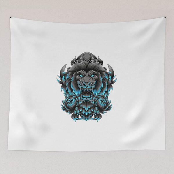 Item preview, Urban King – Cool Lion Portrait in Modern Art Frame” designed and sold by Fouziaart08.