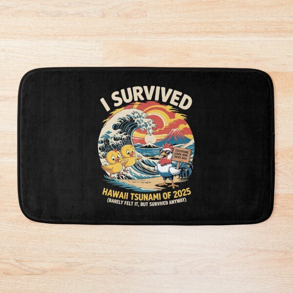 Item preview, I Survived Hawaii Tsunami 2025 Meme   designed and sold by MarkLeedsArt.