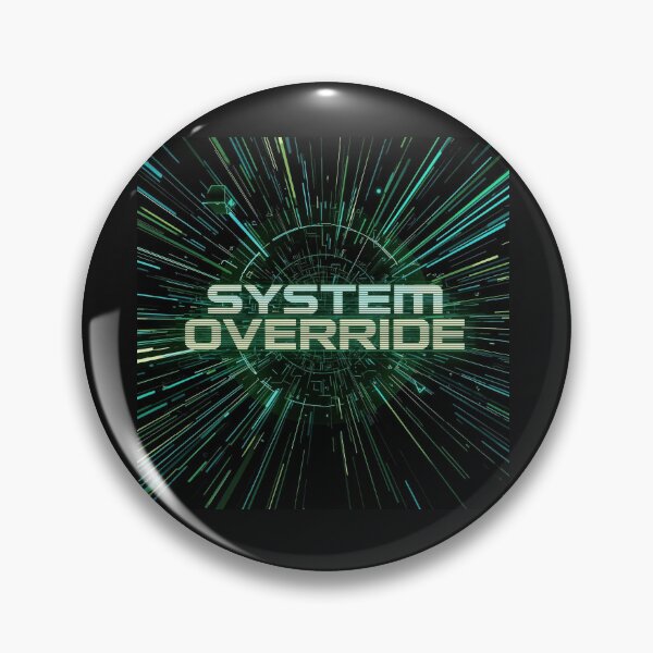 Item preview, SYSTEM OVERRIDE – Cyberpunk Tech Metal T-Shirt | Digital Glitch Futuristic Gaming Tee designed and sold by FindYouByZ.