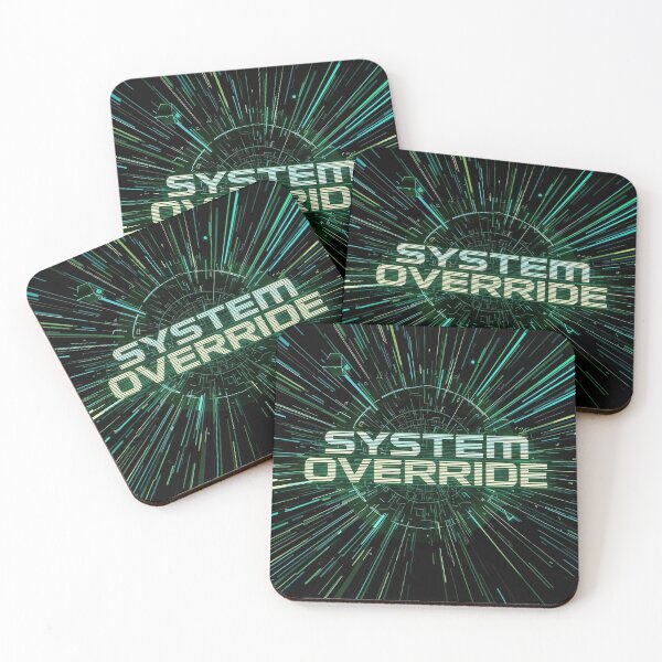 Item preview, SYSTEM OVERRIDE – Cyberpunk Tech Metal T-Shirt | Digital Glitch Futuristic Gaming Tee designed and sold by FindYouByZ.