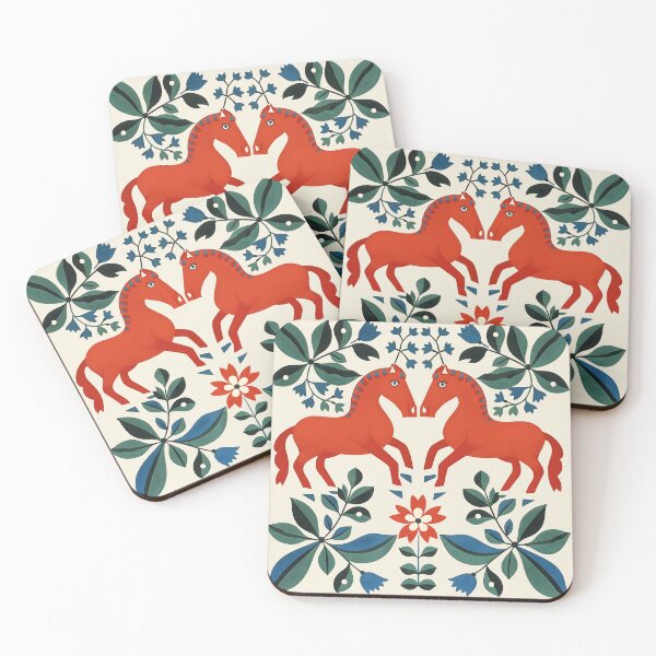 Item preview, Swedish Dala Horses, Floral Horses designed and sold by xiao xuans.