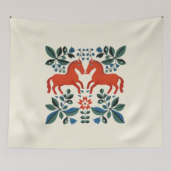 Item preview, Swedish Dala Horses, Floral Horses designed and sold by xiao xuans.