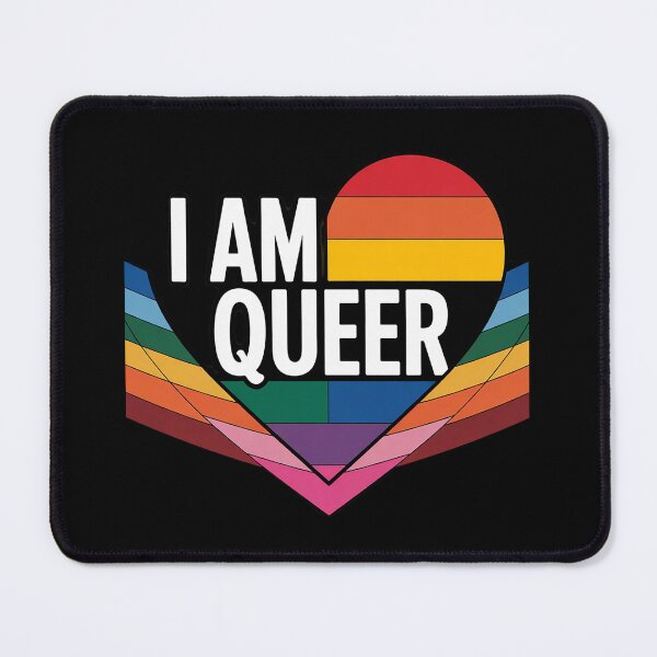 Item preview, Progress Pride Heart Flag - I Am Queer 1 designed and sold by VerseFarm.