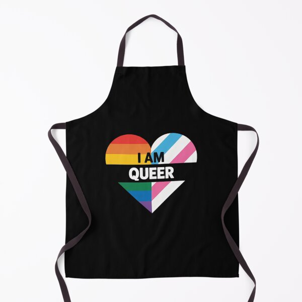 Item preview, Progress Pride Heart Flag - I Am Queer designed and sold by VerseFarm.