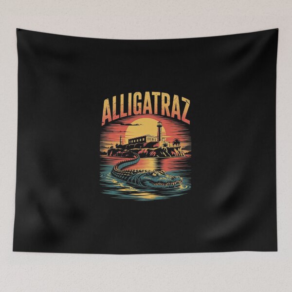 Item preview, Alligator Alcatraz8  designed and sold by DigitaldeligArt.