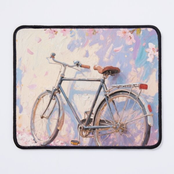 Item preview, Springtime Bloom: Vintage Bicycle Under Cherry Blossoms designed and sold by HappySproutArt.