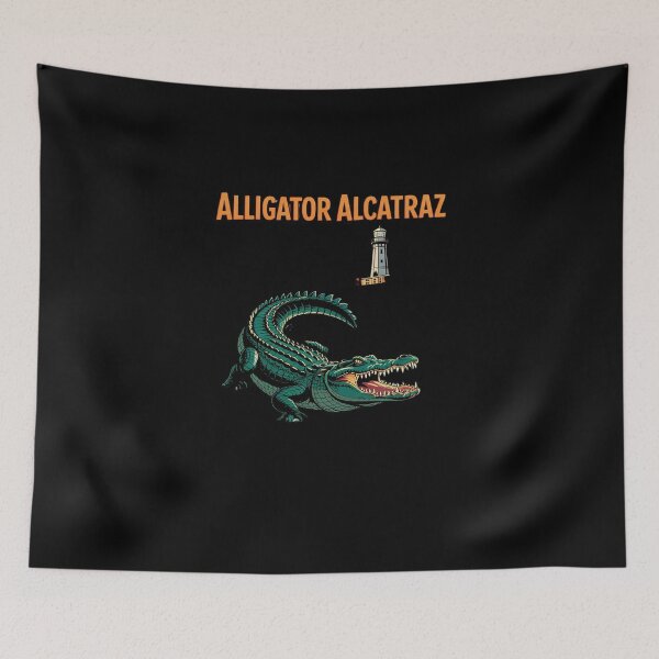 Item preview, Alligator Alcatraz10  designed and sold by DigitaldeligArt.
