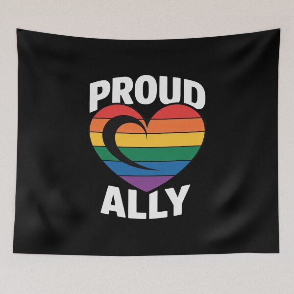 Item preview, Proud Ally Rainbow Lgbtq Gay Diversity Transgender Queer designed and sold by VerseFarm.