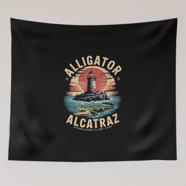 Item preview, Alligator Alcatraz11  designed and sold by DigitaldeligArt.