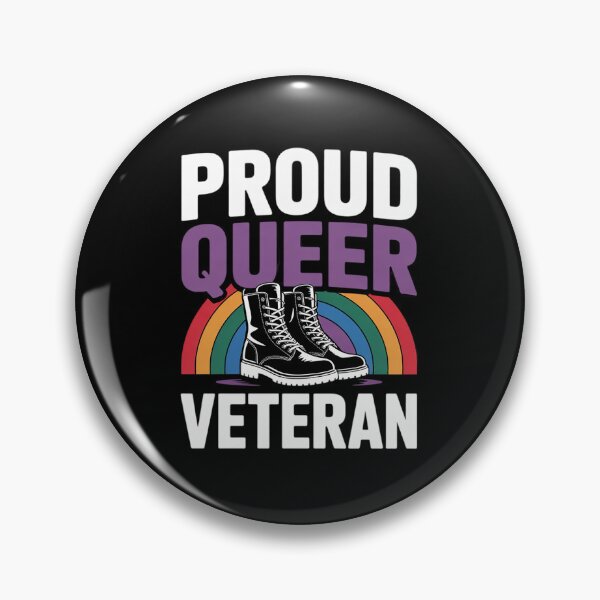 Item preview, Proud Queer Veteran Gay Pride Rainbow Queer Soldier designed and sold by VerseFarm.