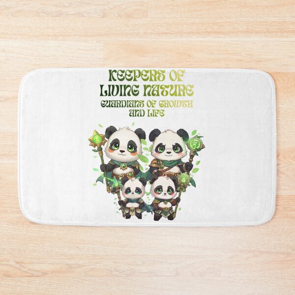 Item preview, Greenbloom Panda Family – Guardians of Nature’s Heart | Monzora Fantasy World designed and sold by Monzora.