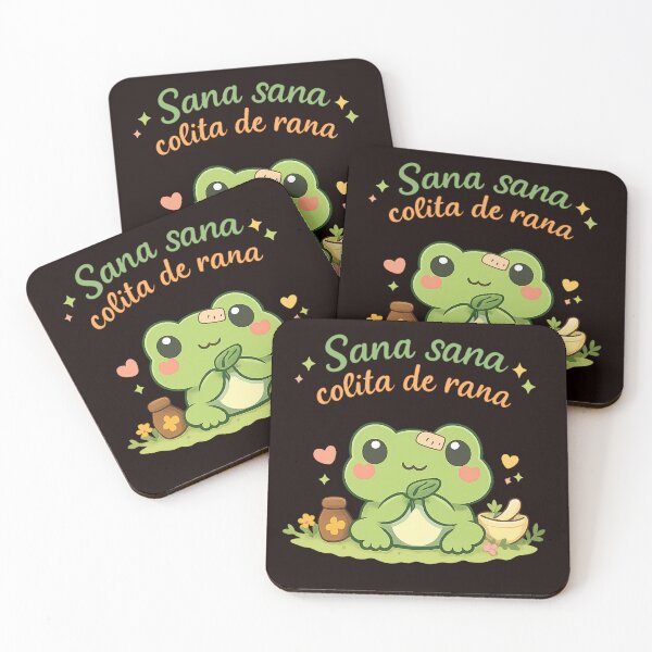 Item preview, Sana Sana Colita De Rana – Cute Healing Frog Illustration designed and sold by FrameFlow.
