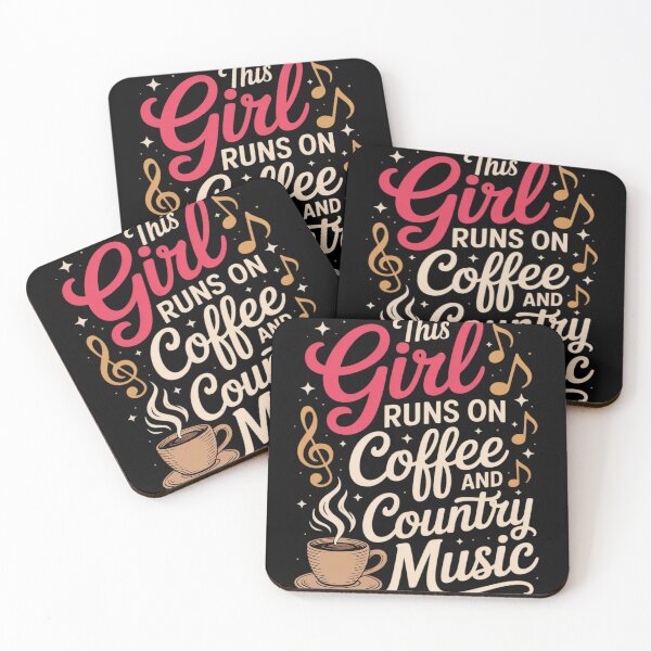 Item preview, This girl runs on coffee and country music designed and sold by MyzoToyota.